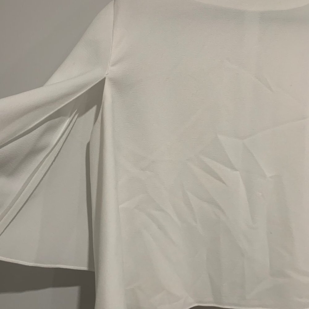 Tahari Arthur S. Levine White Collarless Sleeveless Blazer Coat Size US 18 - Picture 8 of 8